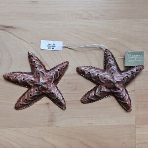 Seasons of Cannon Falls Ornament "Sea Life" Starfish Set of 2